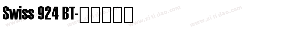 Swiss 924 BT字体转换